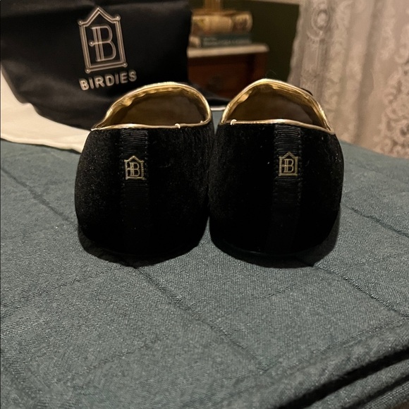 Birdies Goldfinch Black Velvet Flats - Picture 4 of 8